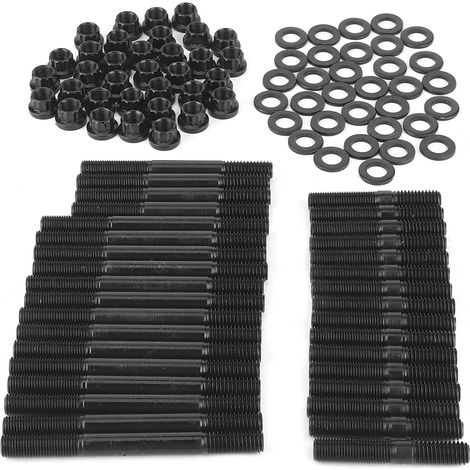 Kit de goujons en acier chromoly pour culasses alu ou fonte, compatible moteurs SBC, remplacement 1525-stud/279.1001, fixation robuste. (1/5)
