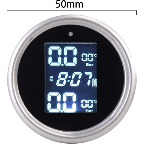 Moniteur de pression des pneus, affichage numérique étanche universel pour moto, réglage de la température, durée de la batterie, détecteur solaire Intelligent. (1/5)