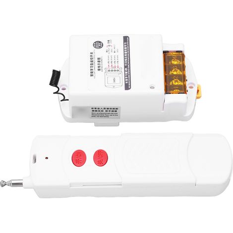 Interrupteur intelligent sans fil à télécommande, interrupteur multifonction sans fil pour système d'alarme et pompe à eau, 380 V CA (1/5)