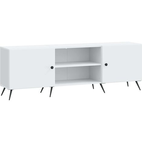 Meuble TV  Banc TV  Armoire TV Blanc 150 x 31 x 50 cm Bois d'ingénierie