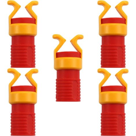 Pinces à Vis Poignée de 6-8mm Lot de 5 Rouges en Abs Outil de Fixation Facile à Utiliser pour Travail du Bois Adapté aux Vis Courtes pour Menuisiers Débutants (1/5)