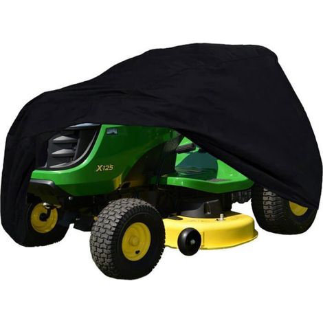 Housse Tondeuse Autoportee - Polyester Oxford 420D - Impermeable UV Antipoussiere - Pour Tracteur Tondeuse Assise - 177x110x110 cm (1/5)