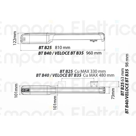 bft kit d'automatisation 24v phobos bt b25 easy axs kit r935384 00002 2618157