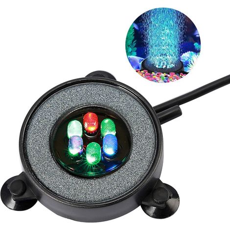 Lampe à bulles submersible pour aquarium, bulles d'air à changement de couleur automatique (1/5)