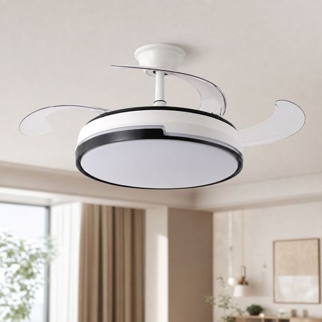 Ventilador de techo LED de 108 cm, luz de espectro completo Ra98, motor de cobre silencioso, control remoto, reversible, 72 W (1/5)