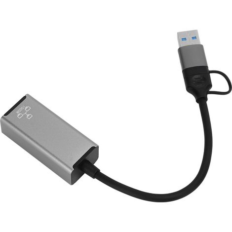 Adaptateur Ethernet USB 3.0 Gigabit pour PC Windows - Connexion Internet Haut Débit Fiable (1/5)