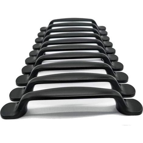 20 tiradores para puertas de armarios de cocina, cajones, muebles de dormitorio, distancia entre ejes de 96 mm, aluminio, con tornillos (1/4)