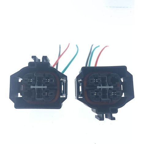 Connecteur de faisceau de câblage du ventilateur de refroidissement électronique de radiateur compatible avec les BMW Série 1, Série 2, Série 3, Série 5, E90, E92, F18, F02, M2 et M3 -- JB2049-3P