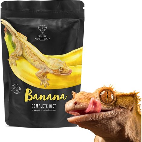 Gecko Nutrition Banana - cibo per gechi: Geco crestato, felsuma 50g (1/4)
