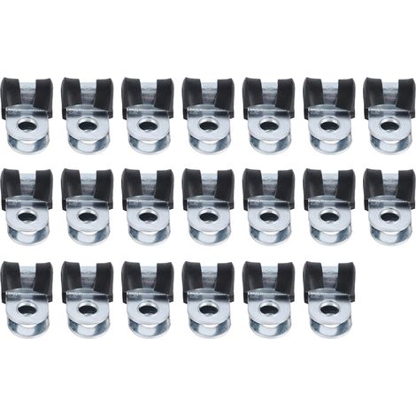 Schlauchschelle aus Edelstahl 304, R-Ring, robust und korrosionsbeständig, wiederverwendbar, 6 mm Rohrbefestigung. (1/5)