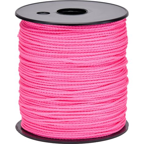 Corde Tressée Polypropylène PP Rose Ø 2 MM 200 M (1/5)