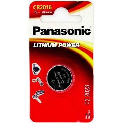FPLUS pila boton litio panasonic cr-2016 1ud , Pila Litio Botón de 3 V
90mAh
Especialmente diseñada para usar en pequeños dispositivos electrónicos (básculas de baño, mandos, gafas