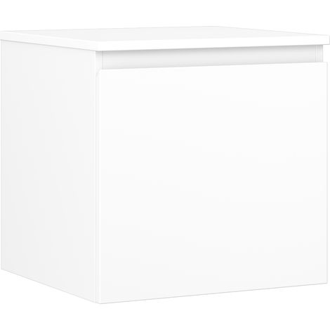 Mexen Orio Badezimmerschrank unter Waschbecken 50 cm mit Arbeitsplatte, 1 Schublade, weiß matt - 91A10-05047-1-BFC01 (1/5)