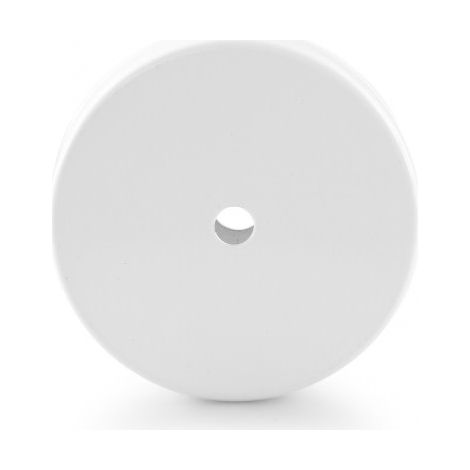 Rosace de plafond en métal blanc avec 1 passage de câble : optez pour la qualité et le style