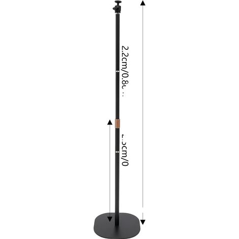 Support de projecteur, hauteur réglable de 25,59 à 47,24 pouces, acier allié carbone durable, base stable (1/2)