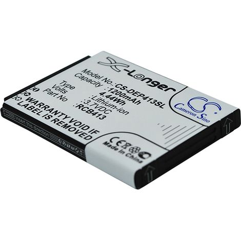NX – Batterie pour Doro 3.7V 1200mAh – Lithium-ion – Compatible avec RCB413 – Poids 25g – Garantie 2 ans - RCB413RCB01P01LP3834 (1/4)