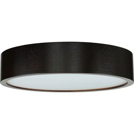 Deckenleuchte E27 rund Ø 37 cm Holz Deckenlampe Wohnzimmer