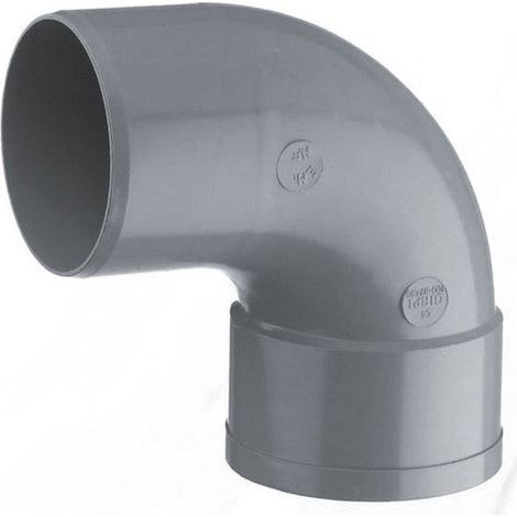 Coude mâle / femelle 87° en pvc, GIRPI, diam. 32 mm