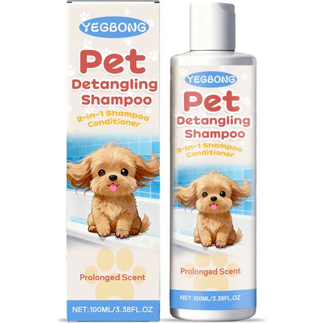 Shampoing doux pour animaux, formulé avec des ingrédients doux, qui élimine les odeurs et laisse le pelage de votre animal lisse, brillant et sain. – 100 ml (1/5)