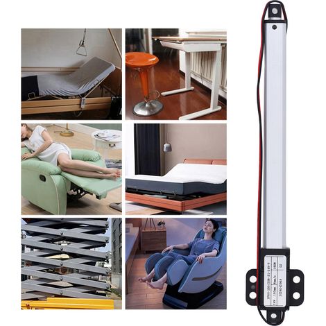 Actionneur linéaire électrique miniature à courant continu avec course de 150 mm, tige de levage micro-automatique, vérin électrique linéaire alternatif, petit dispositif de levage 24 V CC (1/5)