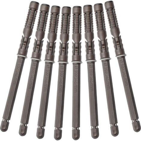 Lot de 8 supports invisibles flottants, fixation murale invisible, pour étagères (10 x 145mm) (1/5)