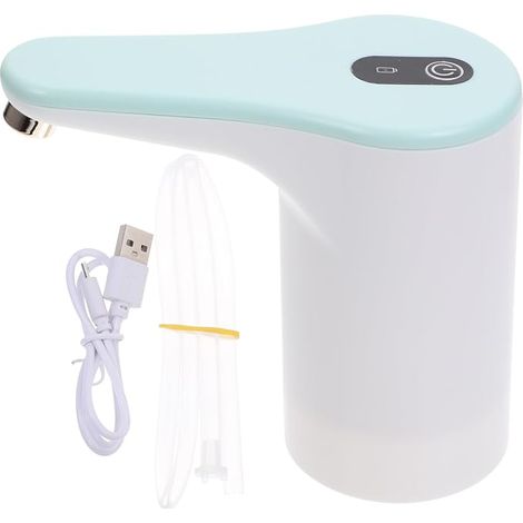 Pompe à Eau Électrique Rechargeable USB Distributeur d'eau Portable pour Bonbonnes de 5 Gallons Fonction Automatique Éclairage LED Compatible Bouteilles 5L à 18L Usage Maison (1/5)