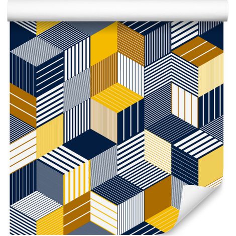 Papel pintado espacial colorido para salón y dormitorio, 50x1000 cm. (1/5)