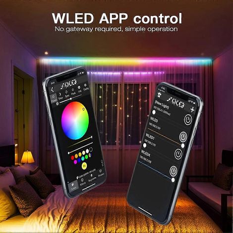 GLEDOPTO ESP32 WLED LED-Streifen-Controller mit Mikrofon und UART-Anschluss zum Herunterladen von Musik und dynamischen RGB-Sounds, WLAN-kompatibel, DIY WS2811, WS2812, SK6812, Schwarz (1/5)