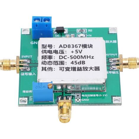 Signalverstärkermodul mit variabler Verstärkung, 1 bis 500 MHz, Breitband-Hochfrequenz 45 dB AD8367 (1/5)