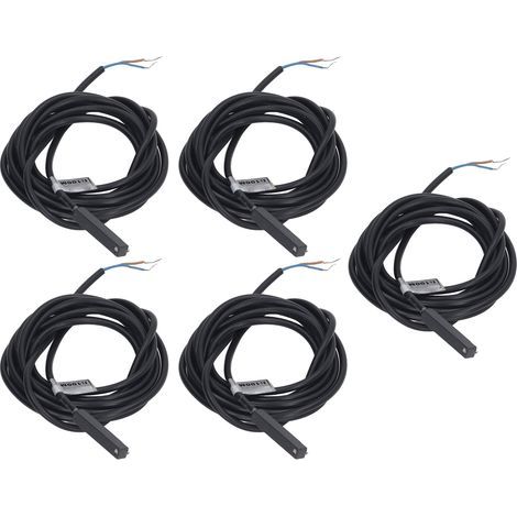 5 pièces interrupteur à capteur magnétique inductif haute fréquence ABS 2 fils NO 100mA AC DC 5-240V (1/5)