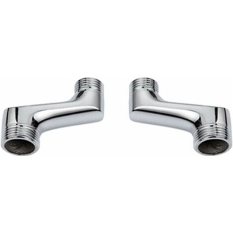 Raccord coudé douche laiton réducteur G1/2 à G3/4 – Fixation murale – Galvanoplastie multicouche résistante à la corrosion