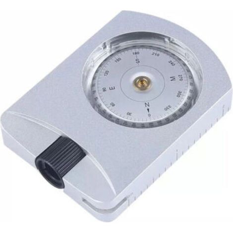 Clinomètre portatif Compact Professionnel en Aluminium pour altimètre précis pour mesurer Les hauteurs Pentes Angles Argent (1/4)