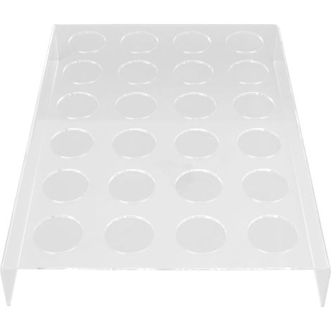 YX038 Acryl-Kaffeekapsel-Präsentationsständer, 24-facher U-förmiger transparenter Kaffeebohnenhalter, Kaffeeaufbewahrungsregal (1/5)