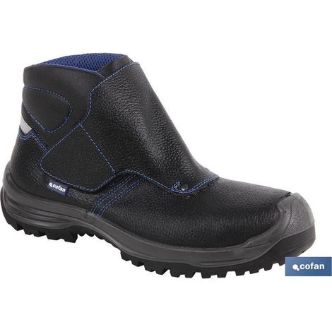 Bota Piel Negro Cierre Velcro S3 Modelo Urian T 40