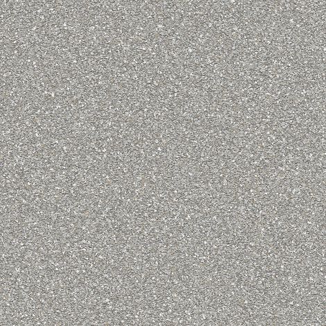 Carta da parati a tinta unita Profhome LC522403-DI Carta da parati TNT goffrata a caldo goffrata a rilievo ed accenti metallici argento grigio-luce bianco 5,33 m2