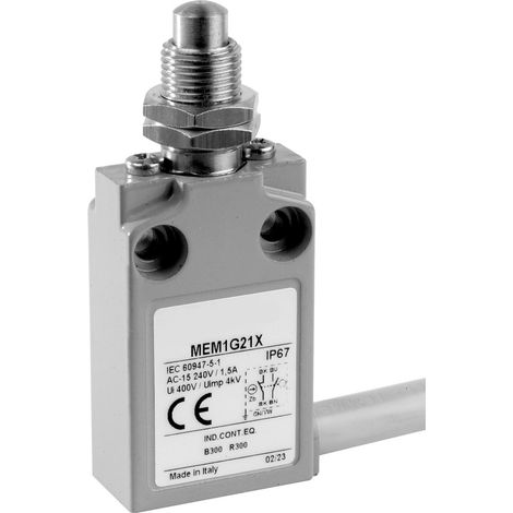 Panasonic MEM1G21ZD MEM1G21ZD Endschalter 24 V 5 A Stößel mit Schraubgewinde IP67 1 St.