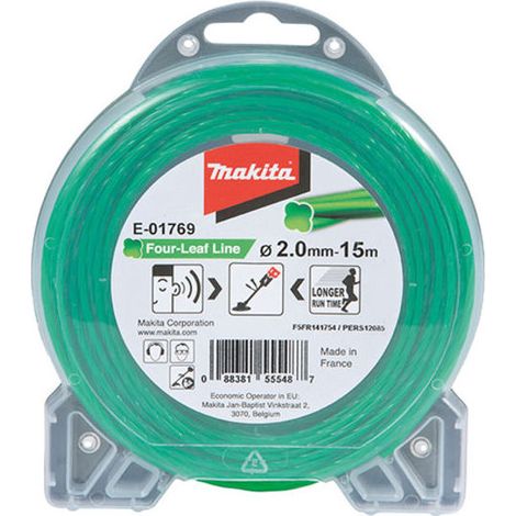 Fil nylon Trèfle torsadé 2 mm x 15 m - E-01769