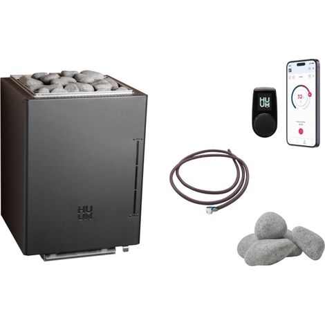 Poêle de sauna HUUM CORE Wall Combi 6 (6 kW) avec commande Wifi