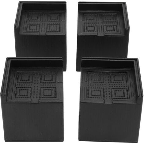 Tbest 4 Pièces Contremarches de Meubles, Wasmachine Verh3in Support de Contremarche Robuste jusqu'à 2200LBS CabiSupports ChSofa Riser (1/5)