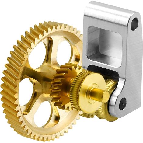 Panda Claw Gold RNC Nanocoated Extruder Steel Hardened Gear pour imprimantes 3D X1C/P1P/P1S de laboratoire de bambou, engrenage d'extrudeur nano-revêtu RNC d'or