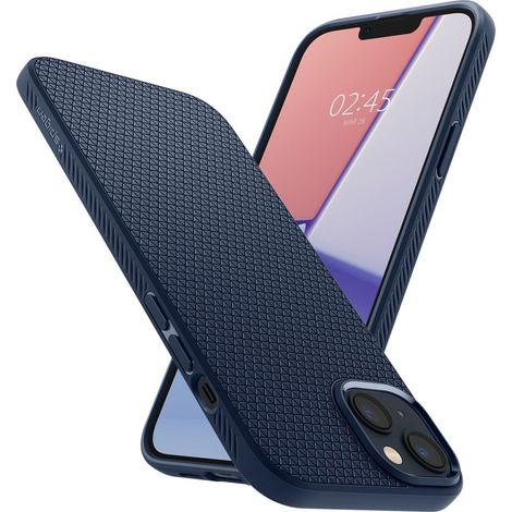 Funda Spigen Liquid AIR para iPhone 14 Plus/15 Plus azul marino (1/5)