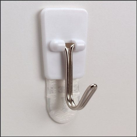 COMMAND 3M CROCHET AVEC POINTE EN MÉTAL, BLANC, TAILLE: S NOIR 17067FGN (1/2)