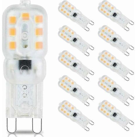 Ampoule LED G9 3000k Blanc chaud, mini ampoules LED G9 3w, E [DB]-AquaForge (1/2)