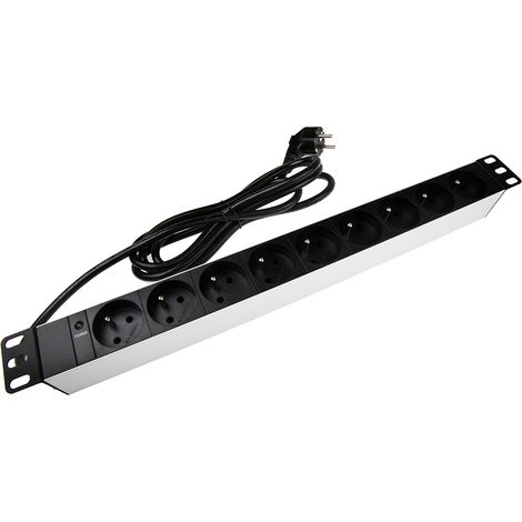 Rallonge électrique 2.5m, 9 prises FR 2P+T 16A ( Prix pour 1 ) (1/3)