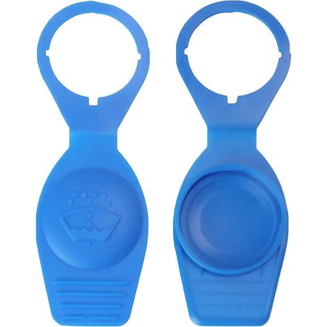 2 Pièces Bouchon de Réservoir Lave-Glace 1K0955455, Couvercle de Réservoir de Liquide pour Essuie-Glace, Bouchon de Rechange pour Réservoir, Compatible avec VW Golf Polo Passat, Audi A3 A4, Bleu