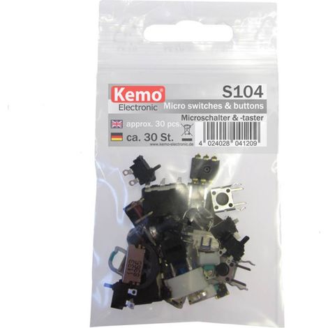 KEMO S104 S104-MICRO INTERRUTTORI ASSORTITI, 30 PEZZI (1/3)