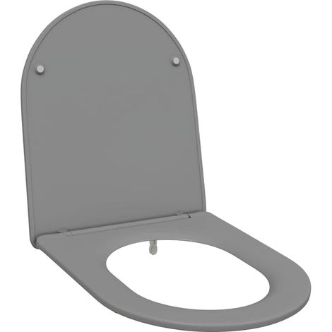 Siège de toilette Gris 47 x 36 x 3,4 cm Duroplast (1/5)