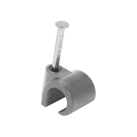 Beutel mit 25 Drahtklammern, Durchmesser 8 bis 12 mm, Länge 14 mm, grau SANS MARQUE