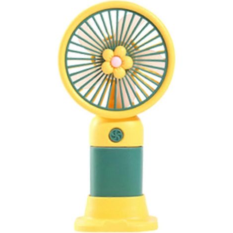 Support de téléphone avec ventilateur 2 en 1, mignon et portable, offrant un flux d'air puissant et un support stable pour se rafraîchir en été et regarder des films. (1/5)