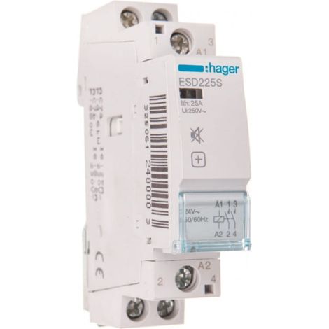 Modulares Schütz 25A 2NO 24V AC ESD225S